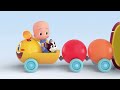 Surprise Eggs with Cars | Colorful caterpillar | Toddlers | Cleo & Cuquin