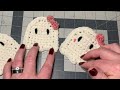 Totally Beginner Halloween Crochet Ghost Appliqué / Easy Crochet/ Quick To Sell Crochet