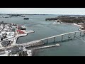 Eastern Most Town in the USA. Lubec, Maine & Campobello Island Canada. Winter 2023 filmed in 5.1k HD