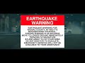 U.S.A - Alternate Earthquake Warning