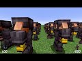 100 Wardens Vs 1000 Diamond Netherite Piglin Brute | Minecraft