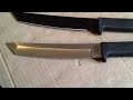 Cold Steel Recon Tanto VG-1 SMIII & AUS-8A side by side