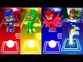 Catboy 🆚 Owlette 🆚 Gekko 🆚 Romeo | PJ Masks | Tiles Hop EDM Rush