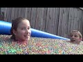 1 Million Orbeez + Swimming Pool + Trampoline