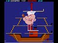 Popeye (Arcade) | original video game | 9-round session for 1 Player 💪🕹️👾