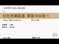 日比谷線直通 東急7000系-I【鉄道走行音】