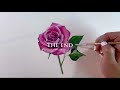 장미꽃 그리기, 쉬운 꽃 그림 그리기, 아크릴 물감,  how to paint a rose