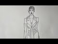 Drawing a dress made simple: Step-by-step fashion sketch tutorial