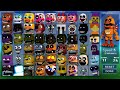 Super FNaF WORLD All 54 Characters Unlocked (All Animatronics)