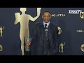 Will Smith SAG Awards Full Speech Backstage