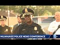 Milwaukee Police Chief Jeffrey Norman holds a news conference about the shooting this afternoon n…
