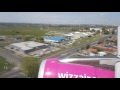 Landing at Debrecen Airport (Hungary)  - 4K