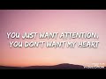 attention Acapella with lyrics #attention #charlieputh #songs #song #youtube #fyp #fypシ #viral