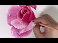 유화 장미꽃그리기 과정   oil painting rose flower drawing