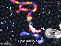 Epic Double Kill in Slither.io