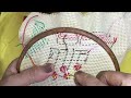 Cross stitching 🧵 handmade embroidery 🧶🧵🧶تطريز ايتامين 🌸💐🌸 تطريز يدوى على القماش