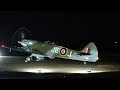 Spitfire Night Engine Run - WITH FLAMES