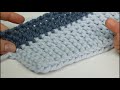 How to Loom Knit a Garter Stitch Striped Blanket / Rug using a Round Loom (DIY Tutorial)