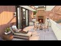 Base Game Desert Luxe Modern Home | SIMS 4 Stop Motion Build | No CC