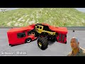 BroDozer, Tide, Big Trucks Epic High Speed Jumps MONSTER JAM | BeamNG.Drive