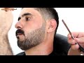 💈تعليم للمبتدئين افضل وأسهل طريقة لعمل لحية الخليجي+شوارب الخليجي+تحديد محترف♦️