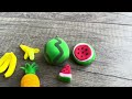 How To Make Fruits from Air Dry Clay | DIY | Tutorial | Bananas, Watermelon, Pineapple and Grape