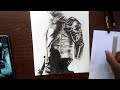 drawing bucky from The Falcon And The Winter Soldier (timelapse)