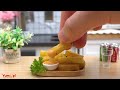 How To Make Miniature Crispy French Fries & Cheese Sauce | Miniature Cooking World #5