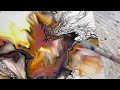 070 LINEAR BLOOM! Very different and very fun! Fluid art~fluid pouring~modern art