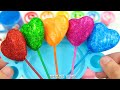 Oddly Satisfying Video | How I Made 6 Fruit Toys into Rainbow Lollipop Candy Balls Stars AND Cutting