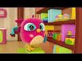 NEW baby cartoons for kids. Hop Hop the owl plays with toys for kids. Baby birds make friends.