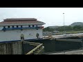 Ship going through the Panama Canal