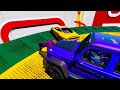 Spiderman team vs RedHulk team SportCars Ferrari Police Lamborghini Porsche 922 Ramp Challnege GTA 5