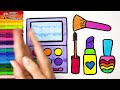 Drawing And Coloring Makeup 💅💄💋👁️🖌️🌈 Drawings For Kids