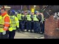 Copenhagen fans marching to Old Trafford