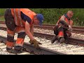 Капитальный ремонт ж.д. часть 7/8 - Замена инвентарных рельсов / Track repair 7/8 - Changing rails