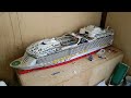 Homemade Cruise Ship Wonder of the Seas in Progress (Making water slides using recycled wires Prt1)