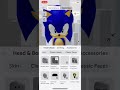 How to make sonic avatar (sorry couldnt afford backspine and tail)