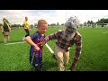 Undercover GRANDPA Plays Football Prank