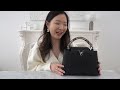 LOUIS VUITTON CAPUCINES BB REVIEW | 5 Years Wear & Tear, What Fits, Mod Shots & Styling | idaaaaxx