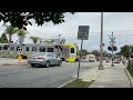 LA 1157 Metro Rail Gold Line, California Blvd. Railroad Crossing Pasadena, CA