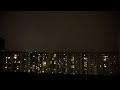 Rare Continuous Lightning Storm in Hong Kong