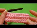 ONE ROW REPEAT Crochet Stitch | Great for Scarf, Hat, Blanket and More... #crochet