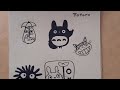 Drawing My Neighbor Totoro / Studio Ghibli 🌸 Mini Drawings 🌸 Easy Drawing 🌸 Drawing Totoro Easy