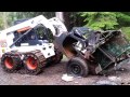 Chuck wagon destruction with bobcat(4)