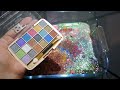 Mixing store brought slime and makeup together! EXTREMLY SATISFYING! #slimeasmr #slimeslime
