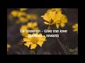 Ed Sheeran - Give me love (slowed + reverb)