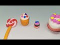 How to make realistic food items with clay/ Diy with polymer clay @claywork @Dolliyon @claycraft 🍰🍭🧁