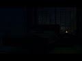 Muffled Sounds of Rain for Peace of Mind, Deep Sleep | Dark Bedroom with Indoor Rain Sounds | 4K