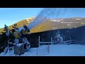 Valdezcaray Cañon nieve artificial Technoalpin M90 Snowgun snowmaking gun canyon Lenko ezcaray rioja